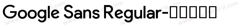 Google Sans Regular字体转换